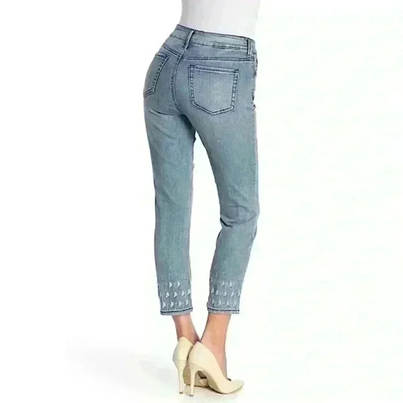 Not Your Daughters Jeans Slim Ankle Lift and Tuck Technology Embroidered Jeans - Picture 2 of 11